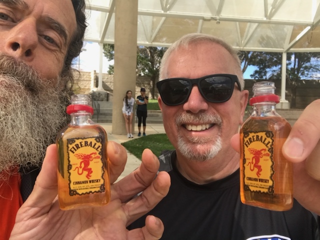 YLD and Don holding open Fireball shooters